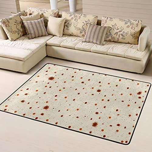 JZDACH Queen Size Area Rug - Burrito Texture Polka Dot 60x39