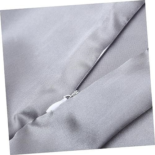 VALICLUD 2Pcs Deep Grey Zipped Pillow Covers for Comfortable Sleep
