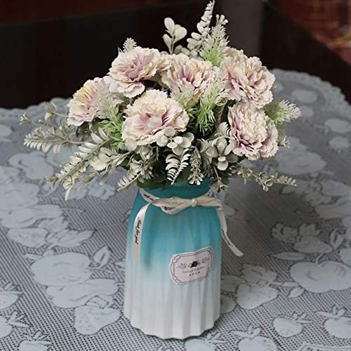 Artificial Peony Faux Flowers Beige Indoor Living Room Decor