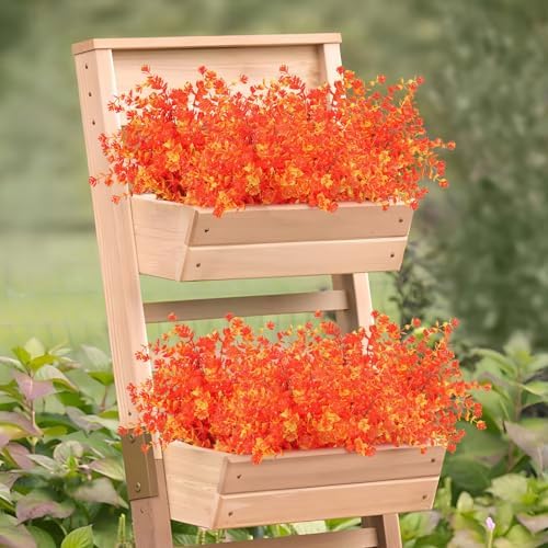 MACTING 6-Pack Fall Artificial Eucalyptus Flowers