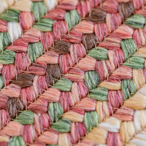 Homespice Red Braided Outdoor Rug 20x30 Inches 1