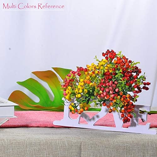 16 Pack Artificial Berry Stems Shrub for Home Decor
