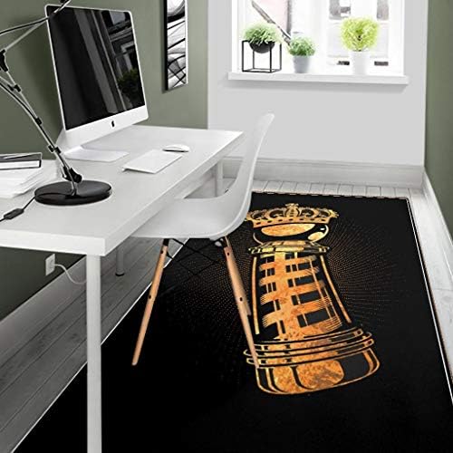 Komoi Gold King Barber Pole Area Rug