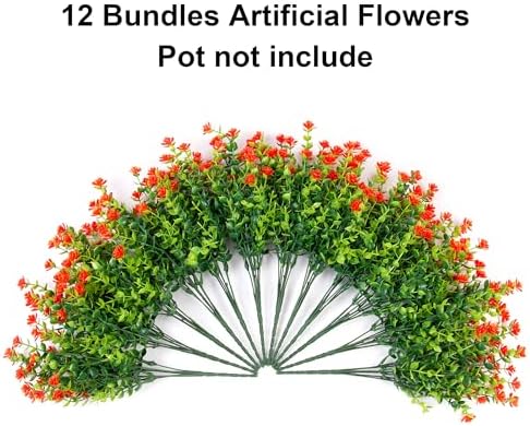 Ivydale Artificial Autumn Orange Flowers Outdoor Decor