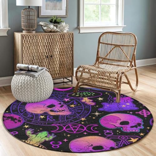 Witch Frogs Goth Moon Skull Mushroom Non-Slip Door Mat