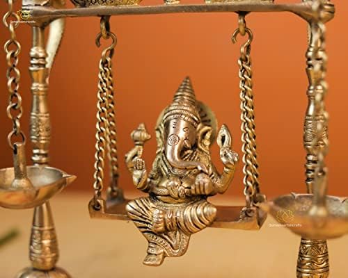 Brass Ganesh Statue 23 CM Jhoola Decorative Showpiece