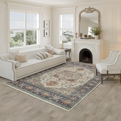 Kaspene Home Umber Washable Rug 6x9 Cider Brown