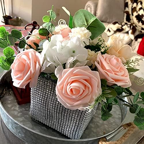 NevStp Artificial Foam Rose Flowers 30Pcs