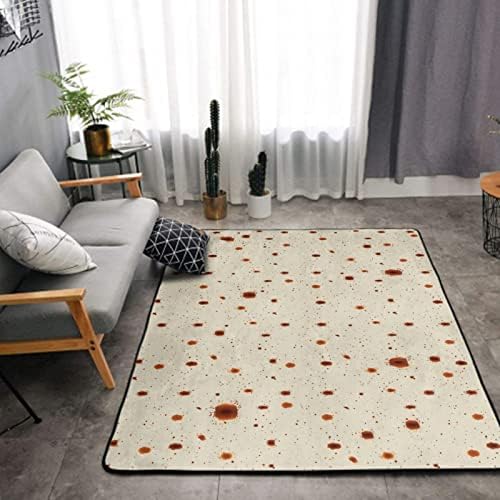 JZDACH Queen Size Area Rug - Burrito Texture Polka Dot 60x39