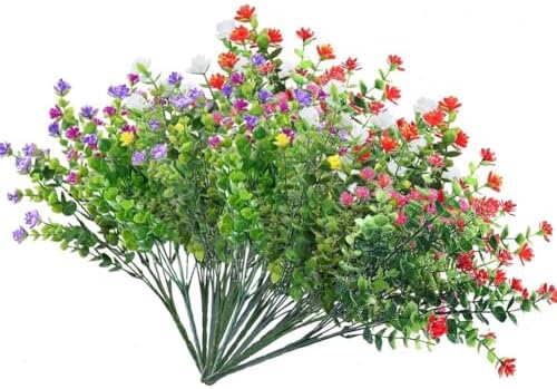 WANYANG 14 Bundle Artificial Flowers for Outdoor Use