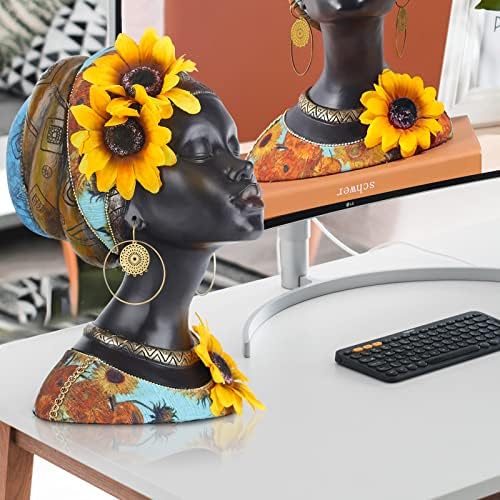 Modern African Women Statues - Resin Figurines for Home Decor