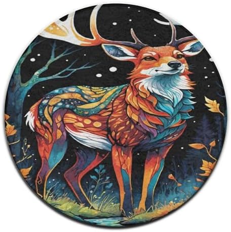 Modern Soft Area Rug with Wild Animals Design