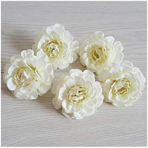 10 Pcs Artificial Silk Peony Rose for DIY Decorations
