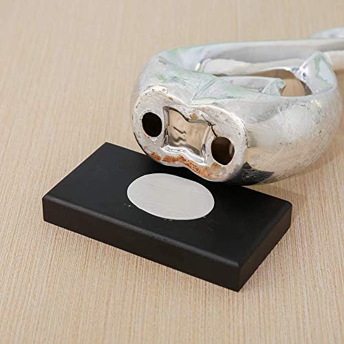 Silver Ceramic Heart Statue Home Decor Sculpture