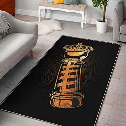 Komoi Gold King Barber Pole Area Rug