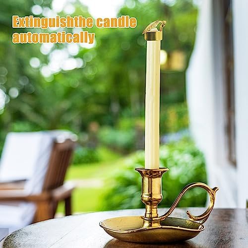 10 PCS Gold Plated Metal Candle Snuffer Extinguisher Set