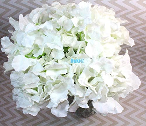 Ooki Hydrangea Artificial Flower Bouquet with 7 Branches Cream