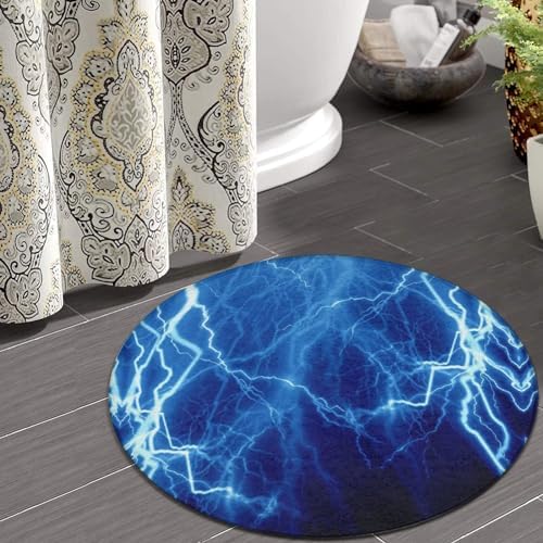 Meaudiwes Comfort Flannel Round Rug Non-Slip