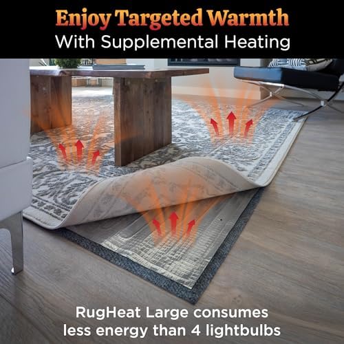 RugHeat Extra Large Heated Floor Mat 63x93 Inches 1