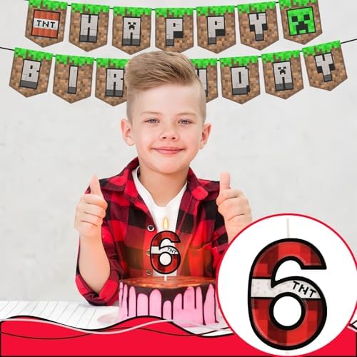 OGnomiFX Number 6 Pixel Game Candle