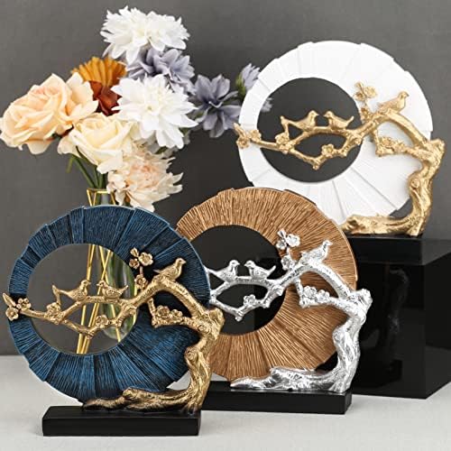 DOVDOV Gold Bird Statue Decor for Home and Office