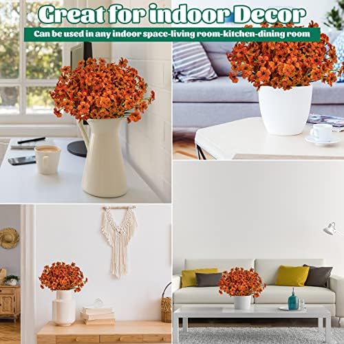Lnoicy 24 Pcs Artificial Flowers for Home and Garden