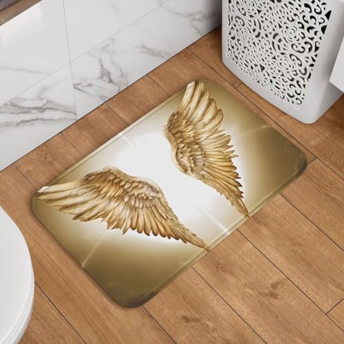 ESASAM Angel Wing Crystal Velvet Floor Mat 40x60 Non Slip