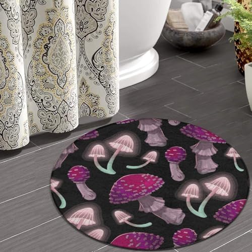 Meaudiwes Comfort Flannel Round Carpet