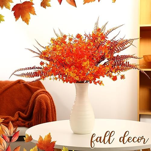 30 Bundles Artificial Fall Flowers Leaves for Autumn Decor