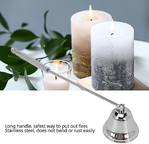 VBESTLIFE Silver Candle Snuffer with Long Handle