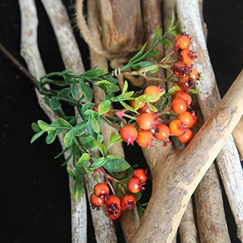 16 Pack Artificial Berry Stems Shrub for Home Decor
