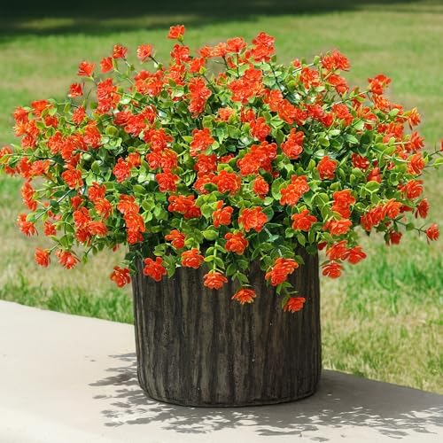 Ivydale Artificial Autumn Orange Flowers Outdoor Decor