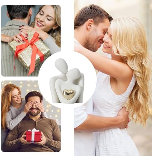 Romantic Couple Statue Abstract Resin Sculpture for Home