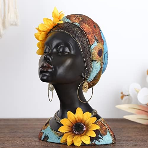 Modern African Women Statues - Resin Figurines for Home Decor