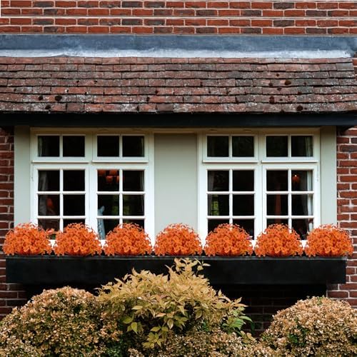 15 Stem Artificial Daffodils Deep Autumn Orange