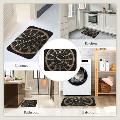 ESASAM 40x60 Velvet Floor Mat with Anti-Slip Base
