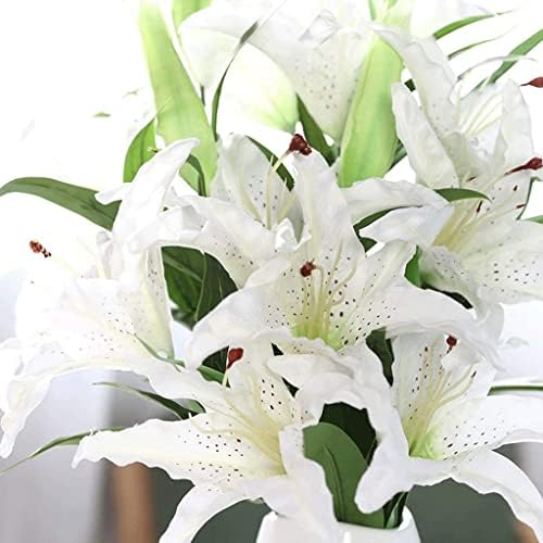 Artificial Lily Flowers in Vase for Home Wedding Decoration