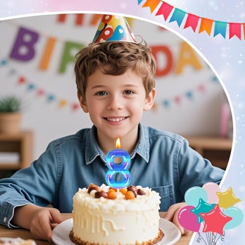 Candsun Video Game Birthday Candles Number 8