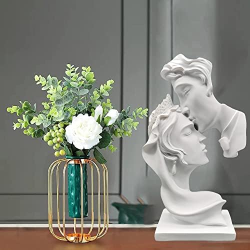 Yahu Lando Modern White Resin Kiss Statues
