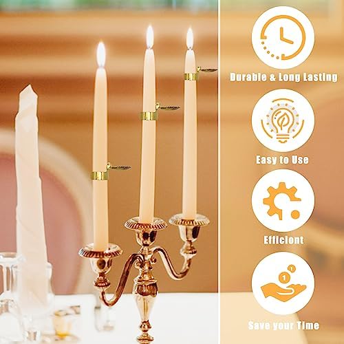 10 PCS Gold Plated Metal Candle Snuffer Extinguisher Set