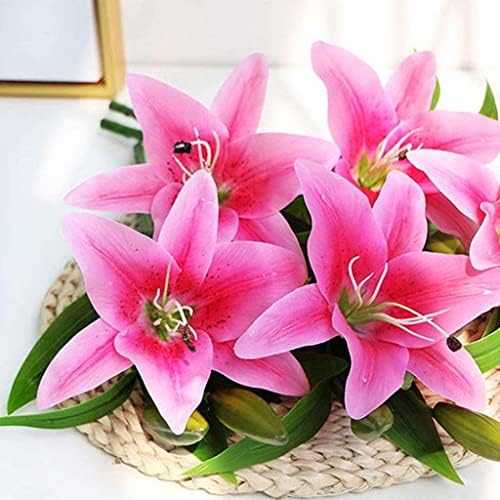 Artificial Blue Flowers with Real Touch for Home Decor