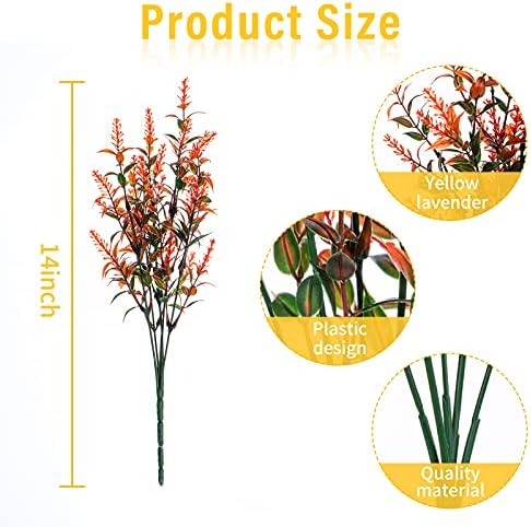 24 PCS Fall Lavender Artificial Flowers for Home Decor