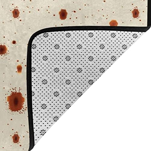 JZDACH Queen Size Area Rug - Burrito Texture Polka Dot 60x39