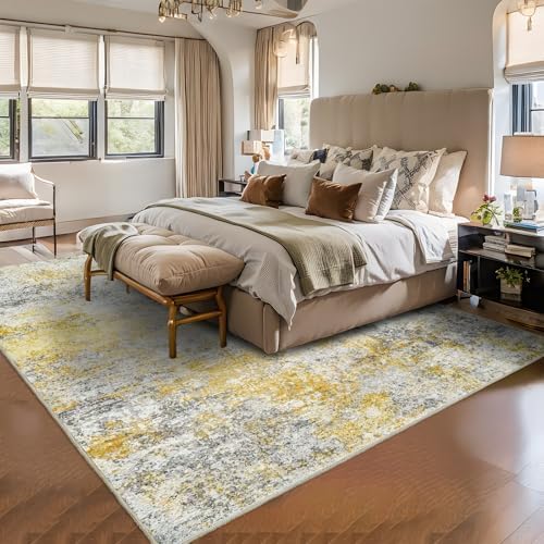 RUUGME Washable Abstract 8X10 Area Rug