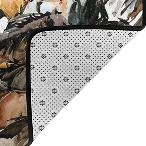 Wild Western Horses 60x39 Area Rug Doormat