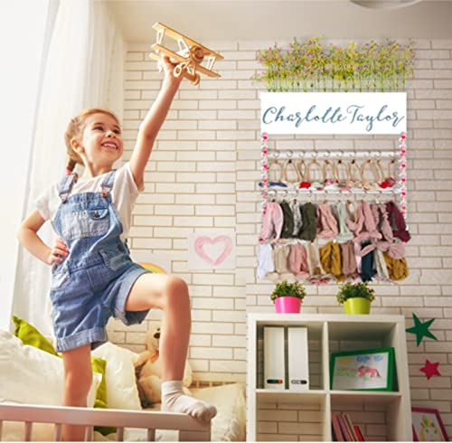 Personalized Baby Girl Hair Bow Holder Organizer