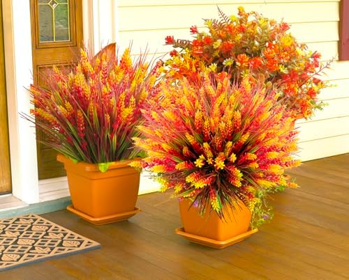 TSTWETO Artificial Plants 20 Pcs UV Resistant Fake Flowers