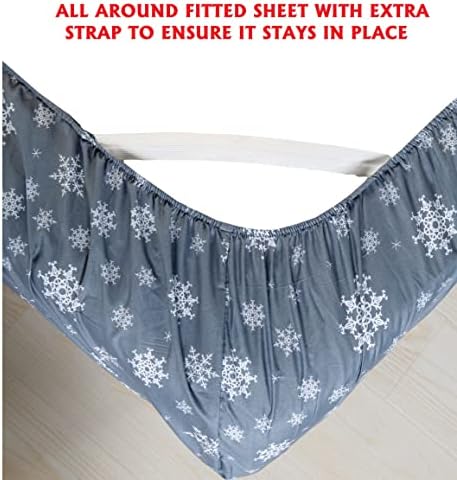 Elegant Comfort Luxury Soft Bed Sheets Holiday Pattern 4-Piece Set