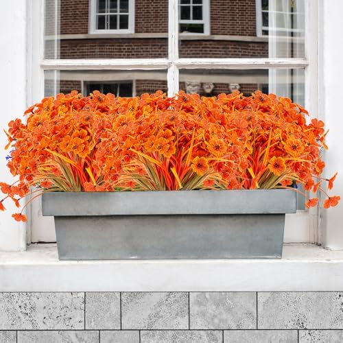 XEOLIAN Artificial Fall Flowers 12 Bundles 1