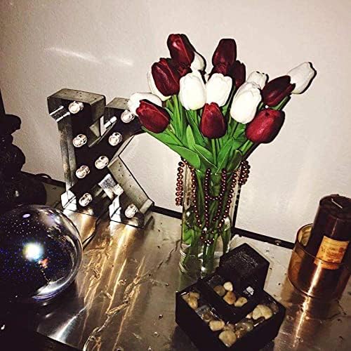 NevStp 10PCS Multicolor Real Touch Tulip Artificial Bouquet